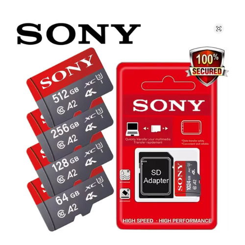 Sony cartão de memória sd 1tb 512gb