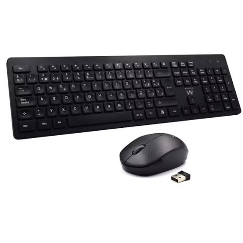 Teclado + Rato Ewent Wireless PT Black
