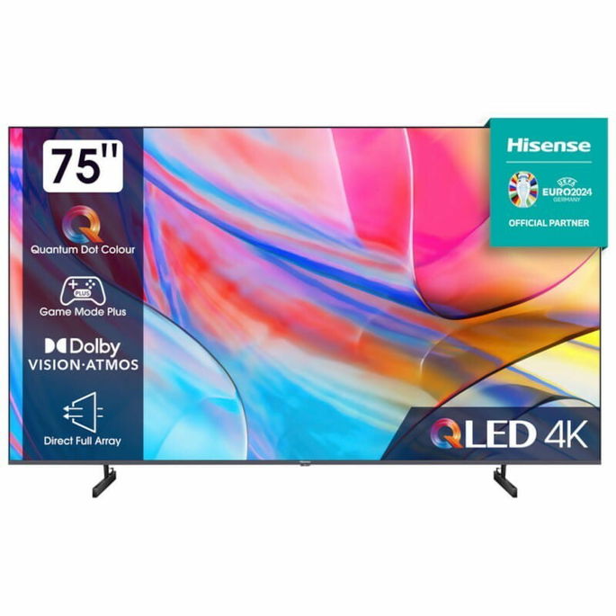 Hisense 75A79KQ 75" QLED 4K Ultra HD Smart TV Wifi Preto - Televisão