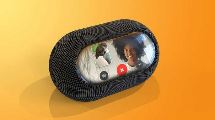 Conceito do HomePod com ecrã