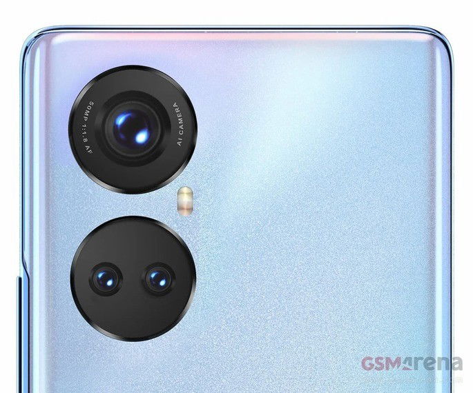 Renderização do Honor 50. Crédito: GSMArena