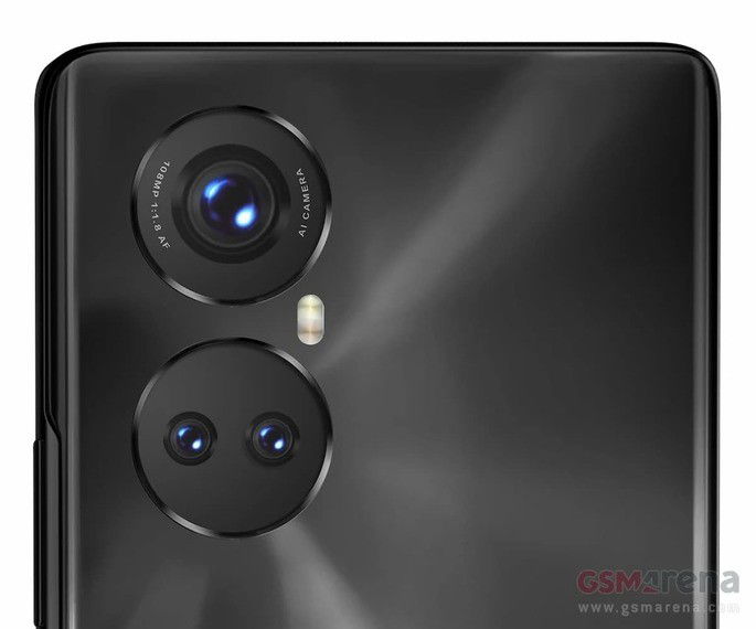 Renderização do Honor 50 Pro. Crédito: GSMArena