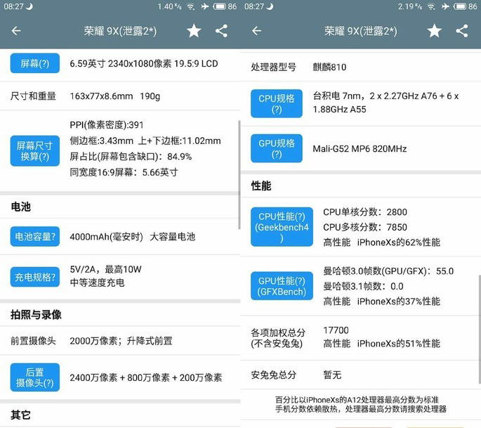 huawei honor 9x