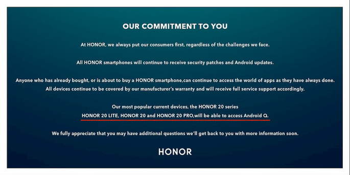 honor android q