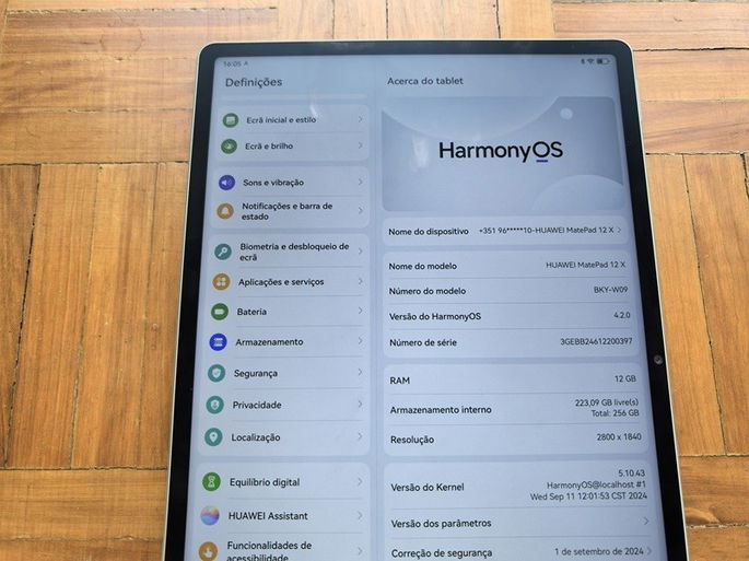 Huawei MatePad 12 X desempenho