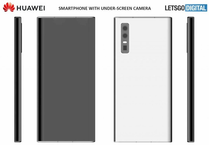 smartphones Huawei patente câmara dentro do ecrã