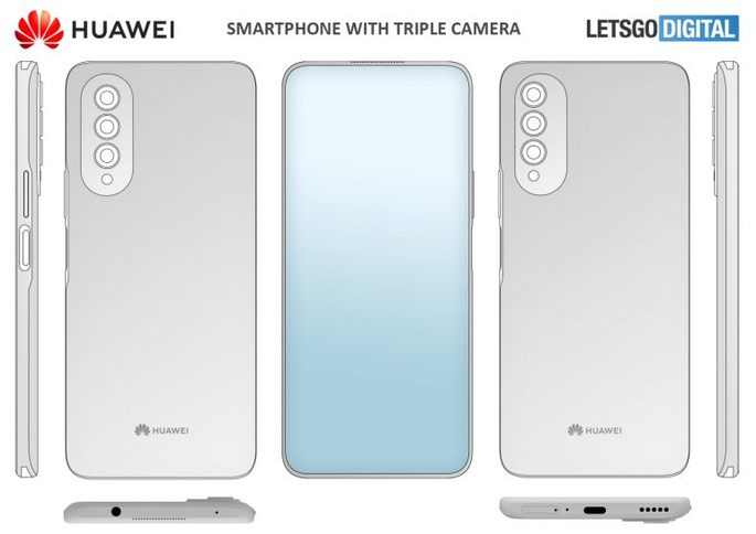 Esta é a ideia da Huawei para um smartphone com câmara debaixo do ecrã