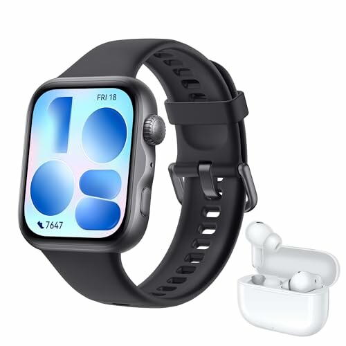 HUAWEI Watch FIT 5 Preto + FreeBuds SE 4 Bege