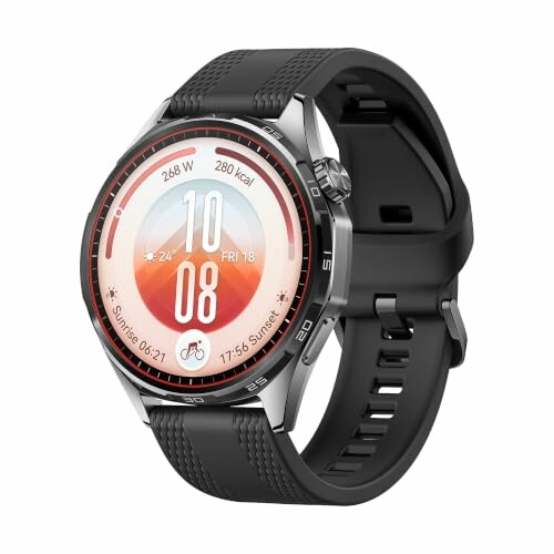 HUAWEI Watch GT 7 46 mm, rel&oacute;gio inteligente GPS, preto