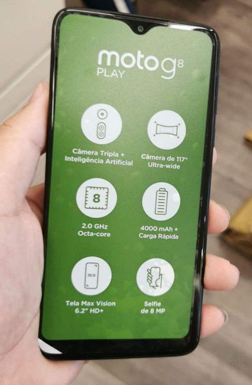 Motorola G8 Play frente