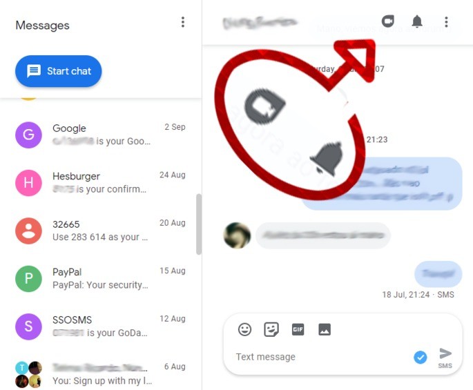 Google Duo Mensagens