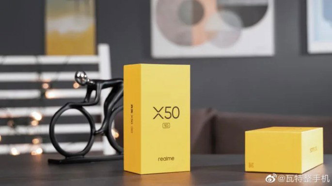 Realme X50 5G caixa de retalho