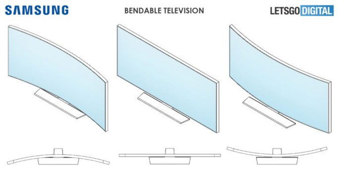Samsung televisão flexível