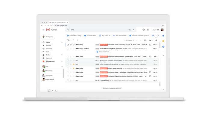 Google Gmail pesquisa
