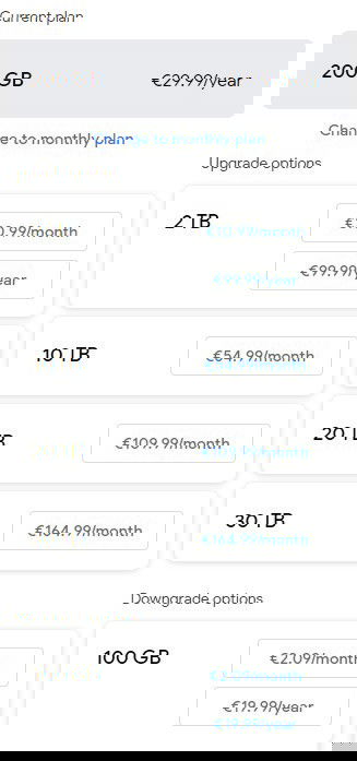 Google One preços Portugal