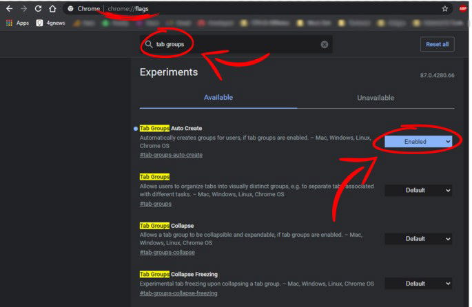 Google Chrome abas