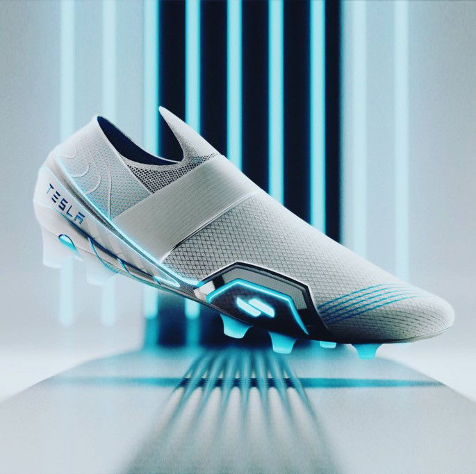 Tesla Ronaldo chuteiras