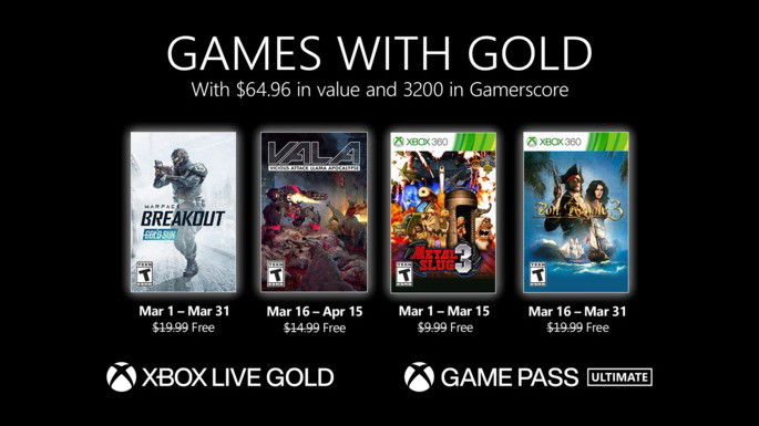Xbox Games with Gold