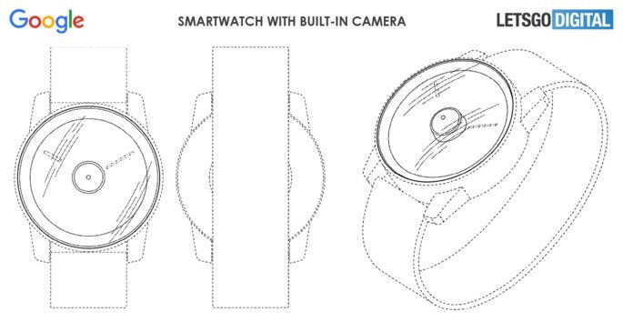 Relógio da Google smartwatch patente