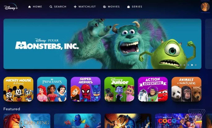 Disney+ perfil para crianças