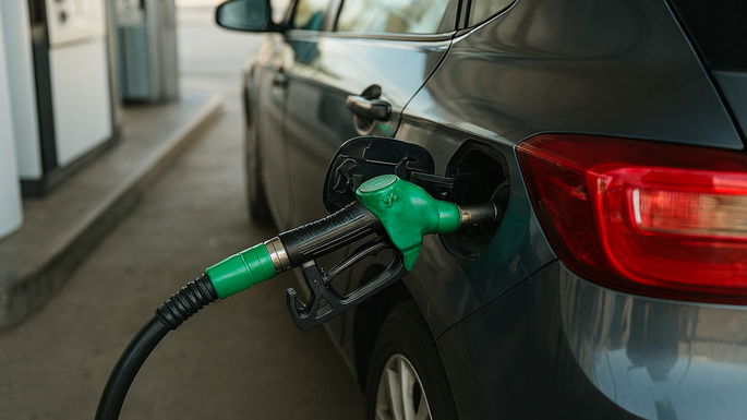 imagem de um carro a abastecer