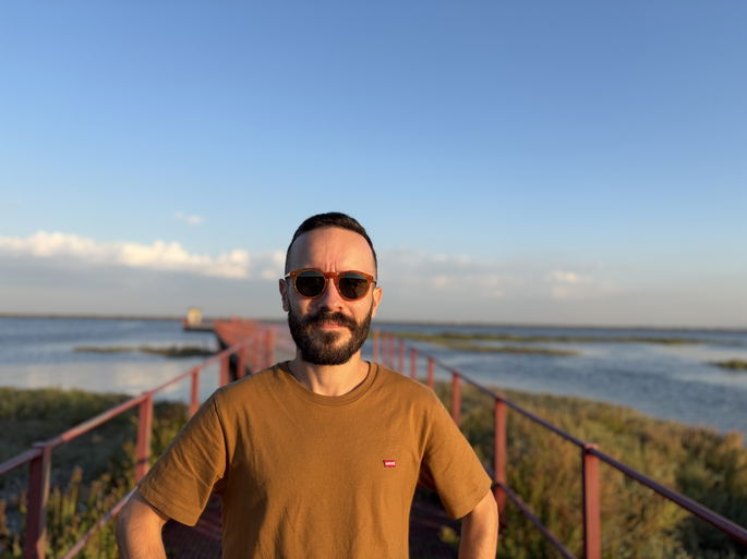 Câmara traseira, modo retrato, 1x
