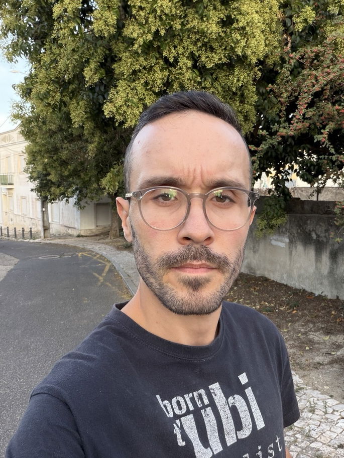 Câmara frontal, sem Enquadramento Central ativado