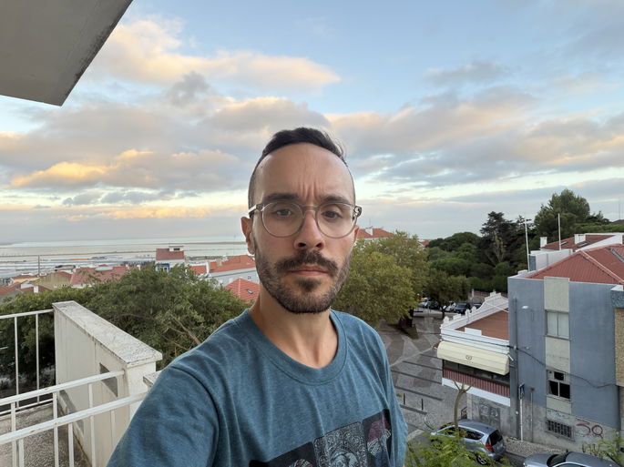 Câmara frontal, com Enquadramento Central ativo