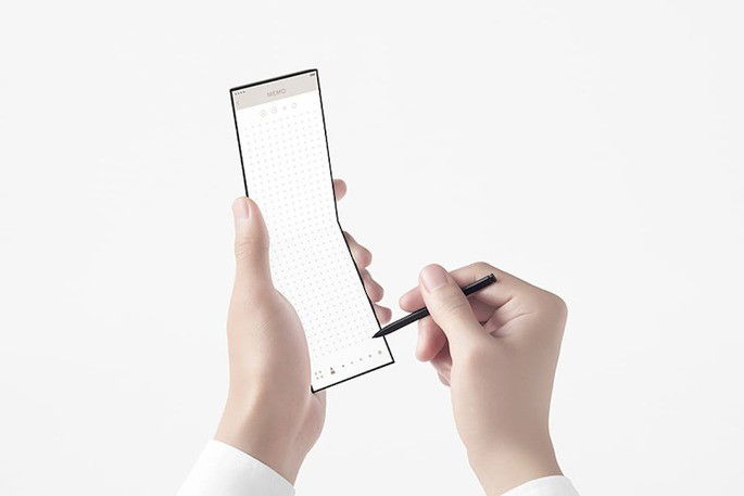 Conceito de 'slide-phone'. Fonte: Oppo