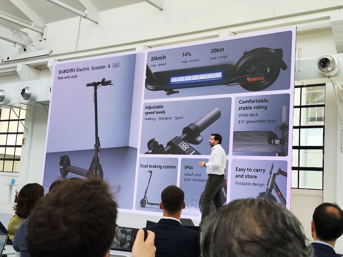 Destaques da Xiaomi Electric Scooter 4 Lite