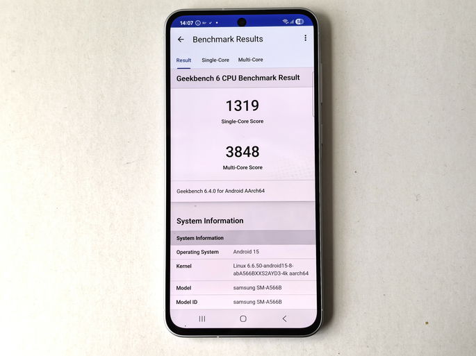 Samsung Galaxy A56 desempenho