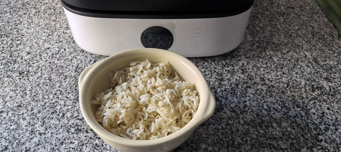 Arroz j&aacute; cozinhado