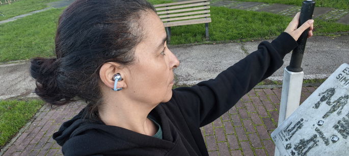 Huawei FreeClip 2 em movimento