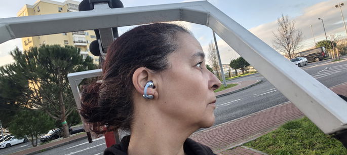 Huawei FreeClip 2 em exercicio