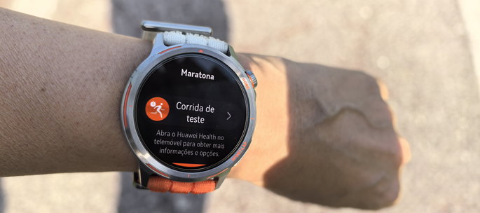 Huawei Watch GT Runner 2 corrida de teste