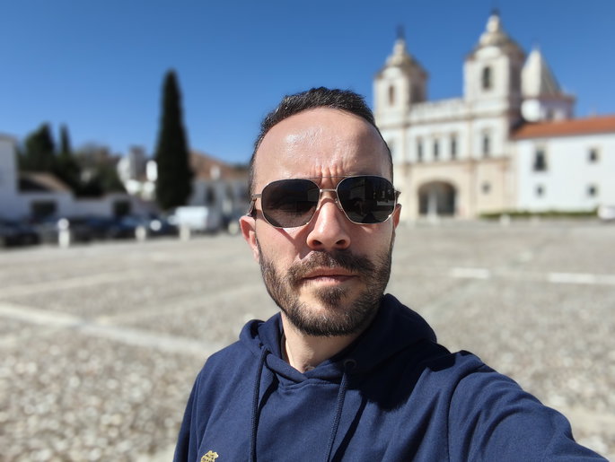 Selfie c&acirc;mara frontal