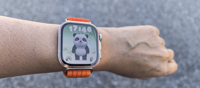 Huawei Watch Fit 5 Pro com ecrã panda