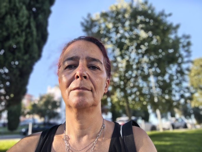 Selfie c&acirc;mara frontal