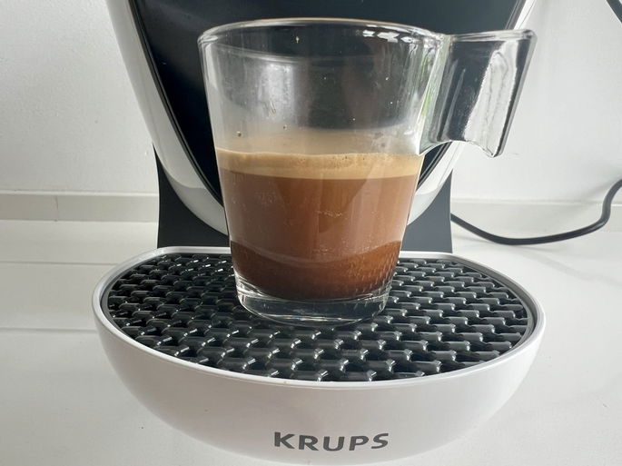 Exemplo de extração de Espresso Intense