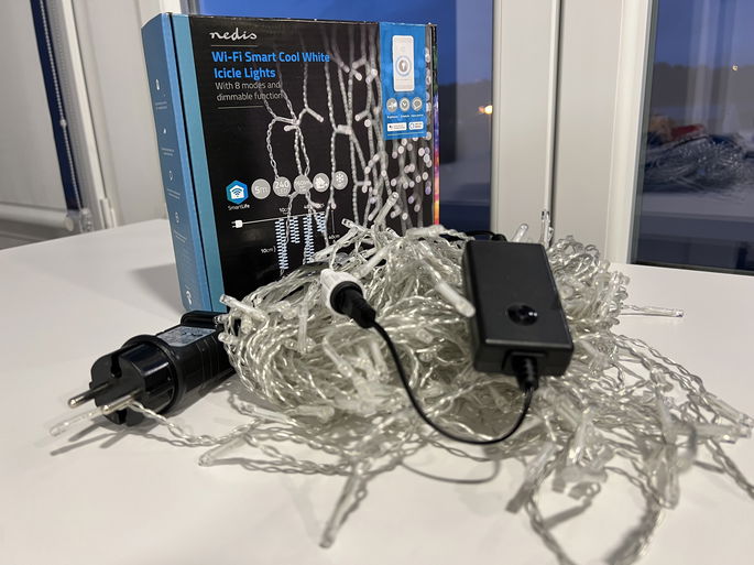 Nedis Wi-Fi Smart Cool White Icicle Lights