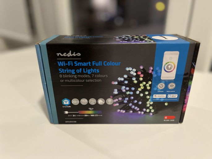 Luzes de natal Nedis Wi-Fi Smart Warm & Cold White String of Lights