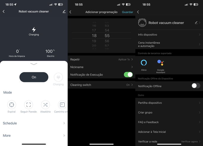 O aspeto da app Nedis SmartLife (disponível para iOS e Android)