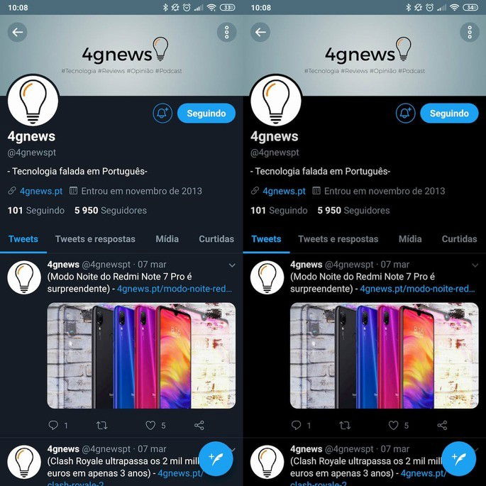 Twitter Dark Mode