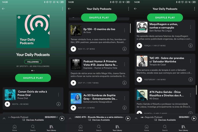 Your Daily Podcasts Spotify