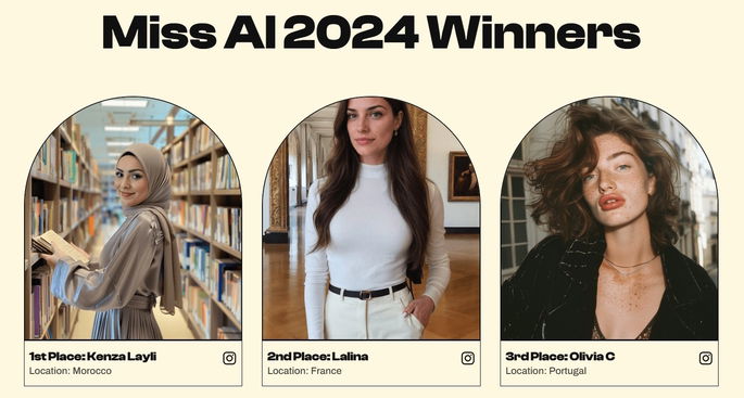 Vencedoras do Miss AI 2024