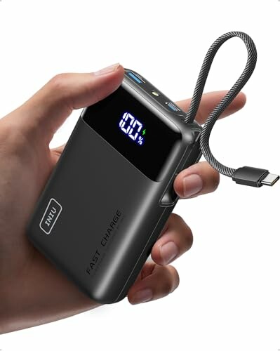 INIU P51L Power Bank 20 000 mAh 45 W com cabo USB-C integrado