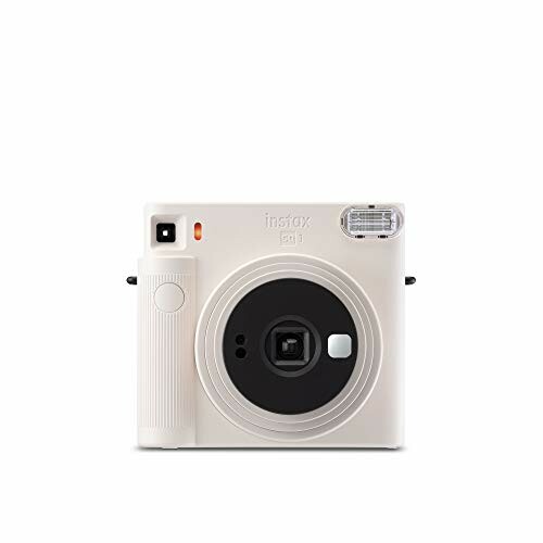 instax SQ1 Square Câmara instantânea automática, tamanho da foto quadrada. Chalk White