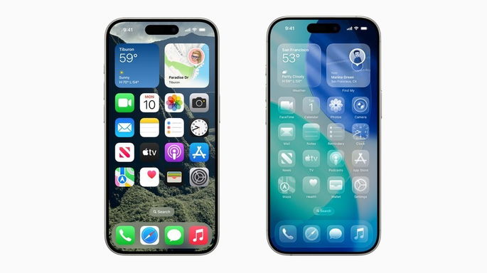 iOS 26 liquid glass