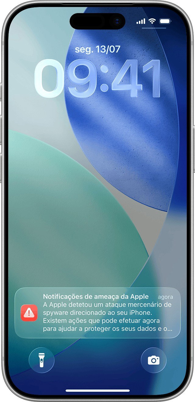 Apple aviso de seguran&ccedil;a