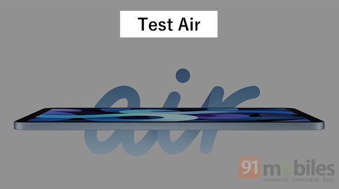 Imagem de teste do novo iPad Air. Crédito: 91mobiles